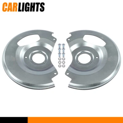 Fit For 71-87 Chevy C10 GMC C15 C1500 Disc Brake Dust Shields Backing Plates Foto 1 de 4