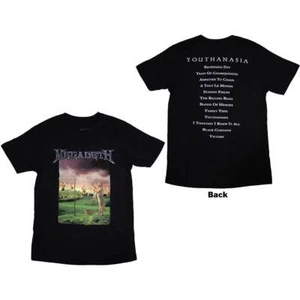 Megadeth Unisex T-Shirt Youthanasia Tracklist (Back Print) - Picture 1 of 2
