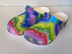 ZUECO CROCS CLÁSICO TINTE EN SPRAY 208054-94S HOMBRE 8 MUJER 10 SIN CORDONES NUNCA USADO - Imagen 1 de 10