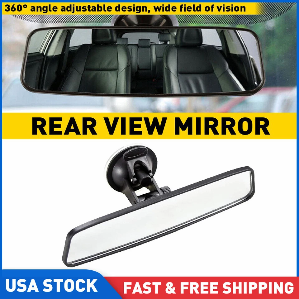 Espejo retrovisor universal para coche camión con ventosa espejo interior para aprendices conductor vidrio Foto 1 de 4