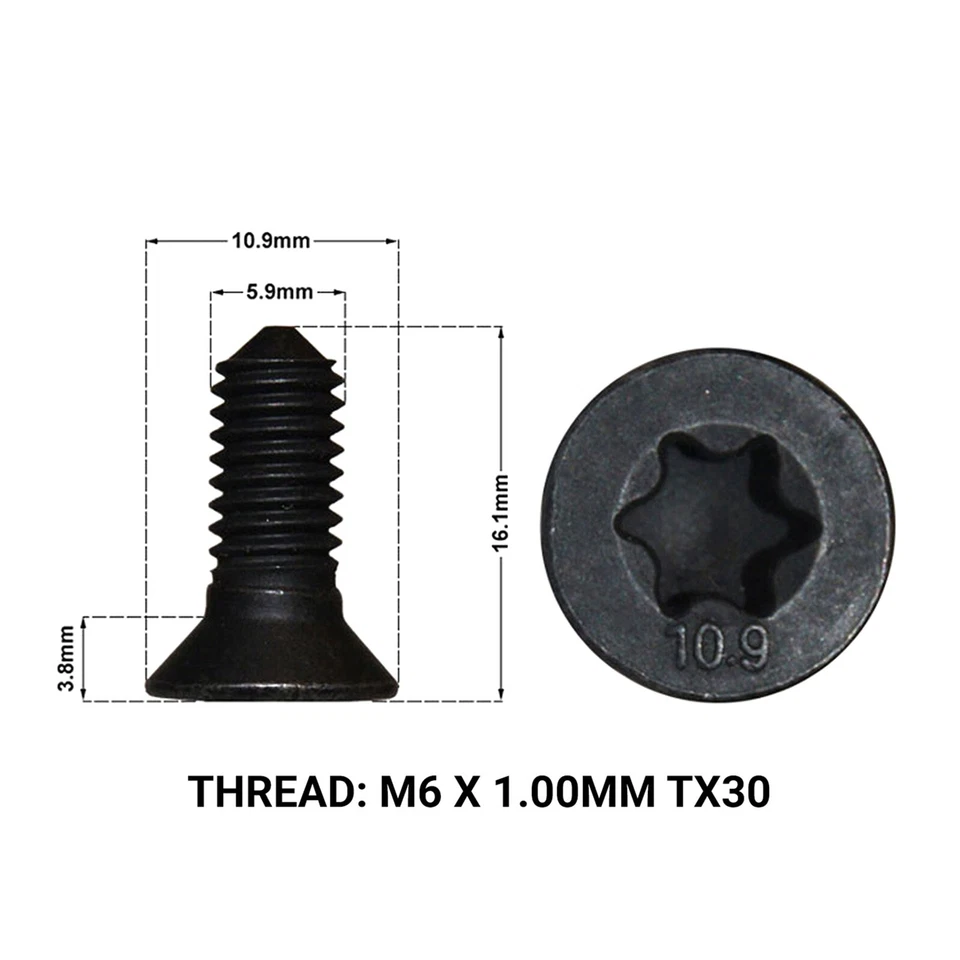 2X TORNILLOS DE RETENCIÓN DE DISCO DE FRENO DELANTERO SE ADAPTA A: HYUNDAI IX35 2010-2016 DRS1667CF Foto 1 de 1