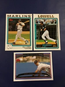 2004 2005 2006 Topps #55 #256 #405 MIKE LOWELL Florida Marlins Lot 3 Sharp ! - Picture 1 of 1