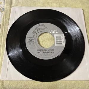 Break My Stride (2 Versions) * by Matthew Wilder (7", 1983, Private I) - Picture 1 of 2