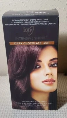 Kit de coloração de cabelo creme líquido permanente brilho intensivo íon CHOCOLATE ESCURO 4 CH  - Imagem 1 de 4