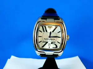 RARE TECHNOMARINE RSQG52 SWISS 3J ETA QUARTZ STAINLESS STEEL MENS WRISTWATCH - Picture 1 of 9