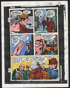 NEW GODS 3 PRODUCTION ART HAND COLORED SIGNED JACK KIRBY ANTHONY TOLLIN COA PG16 - Picture 1 of 7