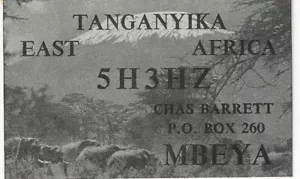 QSL 1964 Kenia Mt Kilimanjaro Funkkarte - Bild 1 von 1