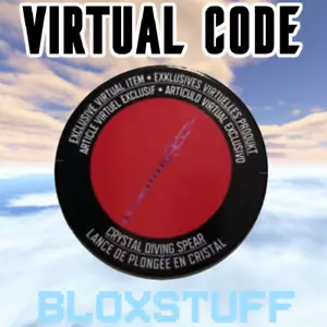 Crystal Diving Spear ROBLOX - Virtual Toy Code Sent in Inbox Action - Picture 1 of 2