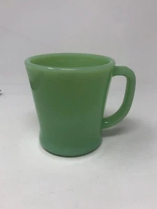 Tazza da caffè vintage Fire King Jadeite verde giada D manico tazza forno merce vetro - Foto 1 di 7