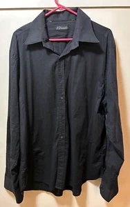 7 Diamonds Men's Button Down Black Striped XL Dress/Casual Shirt - Picture 1 of 6