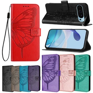 Custodia magnetica in pelle farfalla goffrata per Google Pixel 9A 9 Pro XL 8A 7 - Foto 1 di 116