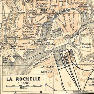 La Rochelle - France Géographie Ville Europe - Carte ancienne 1894 - Picture 1 of 2