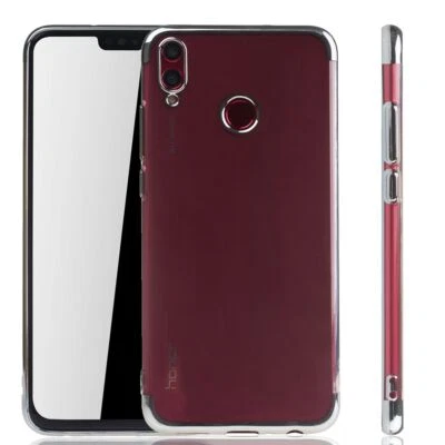 Huawei Honor 8X Custodia Cover per Cellulare Custodia Protettiva Bumper Argento - Immagine 1 di 4