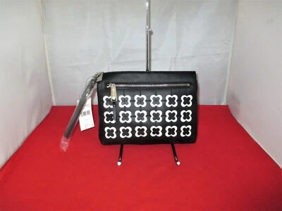 Muñequera clutch Nine West Collection Candis $59 negra/blanca #3417 Foto 1 de 4