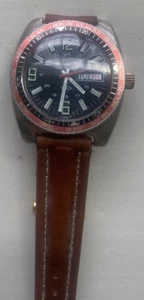 Vintage Clinton 17 jewel World Time Men’s Watch Excellent Condition - Picture 1 of 5