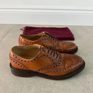Men's Barker Tan Brown Leather Brogue Shows Uk 7 - Picture 1 of 7