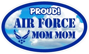 PROUD AIR FORCE MOM MOM VINYL DECAL 3" x 5" - Picture 1 of 1