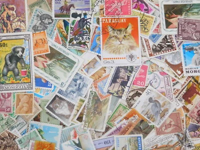 STAMP Topical �sANIMAL�t 100pcs lot OFF paper philatelic collection thematic - Image 1 of 4