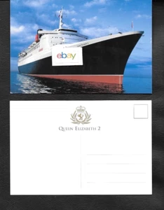 CUNARD LINE R.M.S.QUEEN ELIZABETH 2 SCHIFF AUSGABE POSTKARTE - Bild 1 von 1