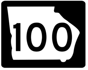 Georgia State Route 100 Sticker R3643 Highway Sign  - Picture 1 of 1