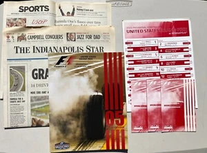 2005 Formula 1 Grand Prix, Indianapolis Official Program  Plus Xra's - Picture 1 of 5