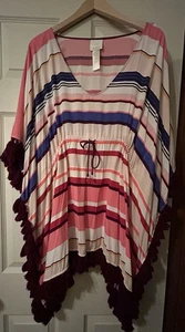 Kate Spade Women's Size XL Swim CoverUp Dress Boho LagenLook Beach Travel Cruise - Picture 1 of 6