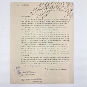 Carta Oficial Mecanografiada – Savona 1939 – Gen. Alesso - Imagen 1 de 3