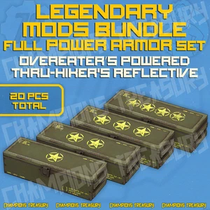 FALLOUT 76 PC LEGENDARY MODS POWER ARMOR SET OVEREATER'S THRU-HIKER'S REFLECTIVE - Picture 1 of 1