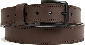 Cinturón para hombre - Cinturones de cuero de grano superior para hombre M (34-36) informal-marrón - Imagen 1 de 5