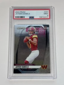 2024 PRIZM JAYDEN DANIELS ( RC ) #347 MINT GEM MT PSA 9 - Picture 1 of 3