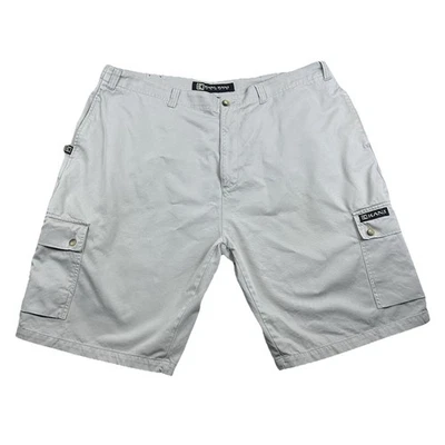 Vintage Karl Kani Men’s 42 Beige Cargo Shorts Streetwear Hip Hop Skate Baggy Y2K - Image 1 of 4