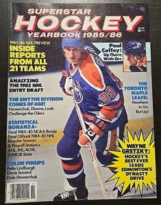 Superstar Hockey Yearbook 1985/86 Wayne Gretzky Cover Paul Coffey NHL - Bild 1 von 2