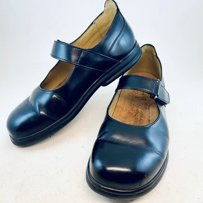 Footprints Birkenstock Black Leather Adjustable Mary Jane Flats EU 39 R 8 8.5 - Image 1 of 4