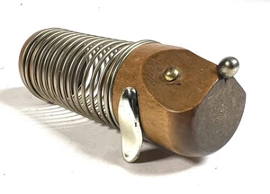 Vintage Briefhund Holz & Metall Feder Hund Brief Halter 5" lang 2 - Bild 1 von 7