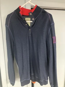 Tommy Bahama New York Giants NFL 1/4 Snap Up Pullover Sweater Shirt Size Large - Bild 1 von 20