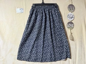 Girls Floral Midi Skirt Elastic Waist Size 16y - Picture 1 of 9