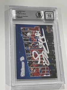 Lane Hutson Signed UD Upper Deck Welcome To Montreal Card Slabbed Beckett IP b - Picture 1 of 4