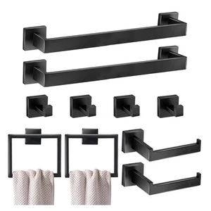 10 Pieces Bathroom Hardware Accessories Set 16 Inch Wall Mounted Towel Bar Se... - Picture 1 of 7