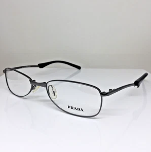New Authentic Prada VPR 76C EYEGLASSES Folding C. 5AV-2N1 Dark Gunmetal 53-18mm - Picture 1 of 11