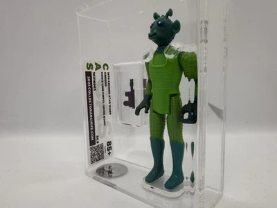 Star Wars 1978 Vintage Kenner ANH Greedo CAS 85+ Gold Not AFA - Image 1 of 3