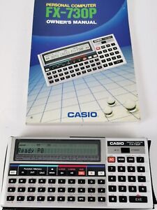 Casio FX-730P Personal Computer With Case, Owners Manual & NEW Batteries Working