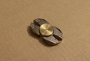 Superconductor Bar Fidget Spinner w/ Brass Buttons - Very Rare EDC - Picture 1 of 8