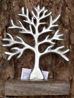 Baum aus ALU Sockel aus Holz 15,5cm Aluminium Umweltschutz Skulptur Preis Pokal