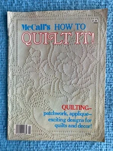 McCall's ¡Cómo acolchar! Apliques Patchwork Designs Decoración 1979 - Imagen 1 de 3