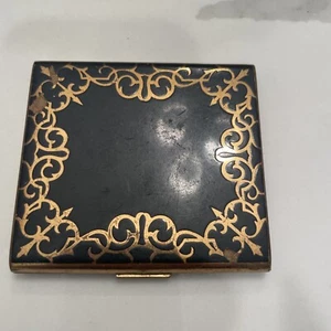 1950's~Triple -A - Brass Compact Card Wallet Holder for Women Purse - Picture 1 of 7
