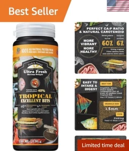 Tropical Fish Food - Wild Sword Prawn Pellets for Colorful Discus & Cichlids - Picture 1 of 8