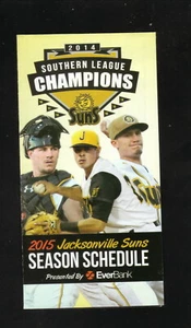Jacksonville Suns JT Realmuto 2015 calendario de bolsillo Memorial Hospital Marlins - Imagen 1 de 2