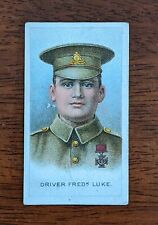Wills Specialities cigarette card - Victoria Cross Heroes WW1 1915 #17 F Luke