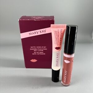 Mary Kay Matte + Shine Lip Set ~ Cinnamon Color + Clear Lip Oil ~ Vitamin E