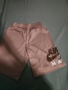 Nike Air Jordan Boys Youth Big Logo Jumpman Athletic Shorts Black Xl 13-15 - Picture 1 of 4
